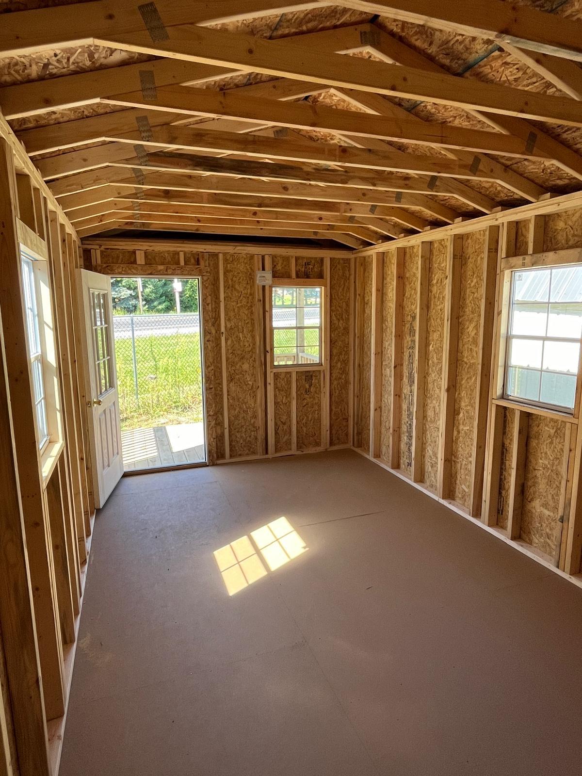 backyard cabin with porch interior layout
