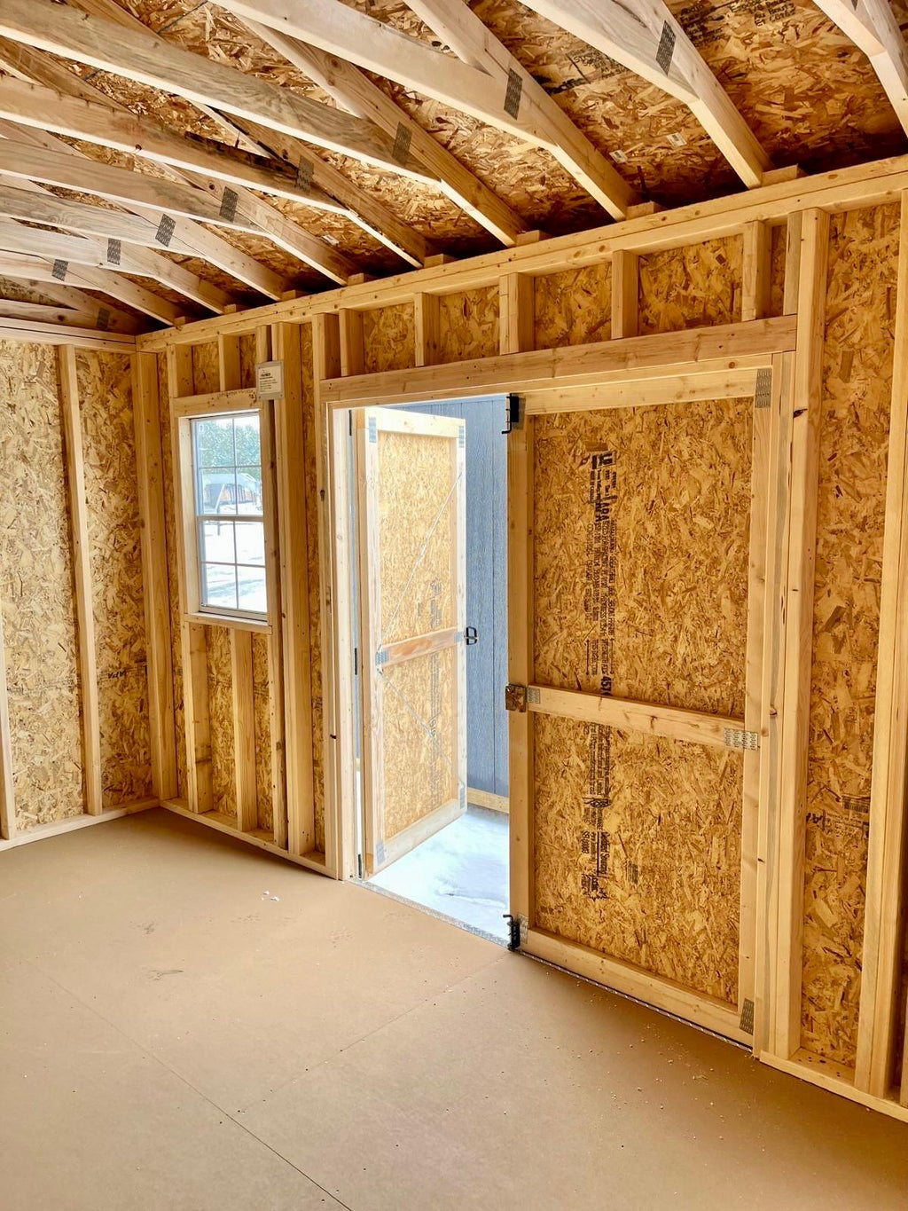 portable side utility storage shed inside layout