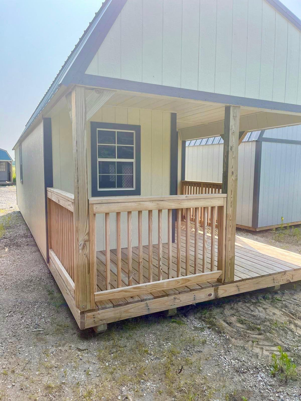 12x32 premier lofted barn cabin sandstone