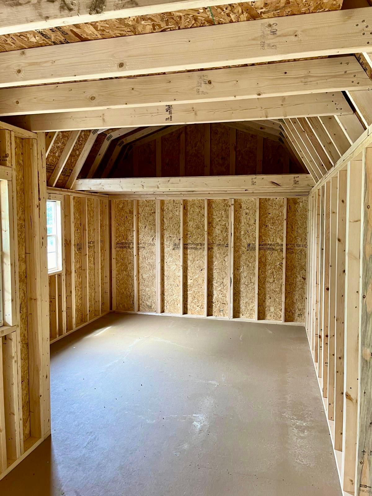 portable lofted barn bunkie cabin with porch interior lofts
