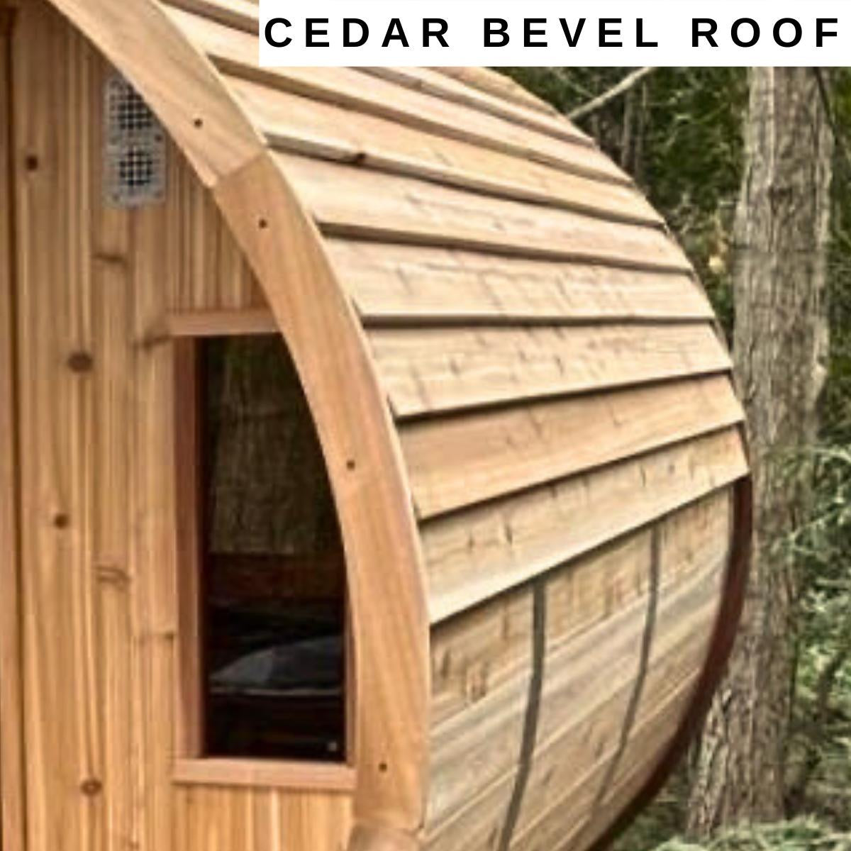 Red Cedar Barrel Sauna
