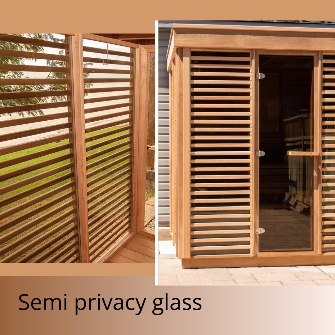 sauna privacy glass