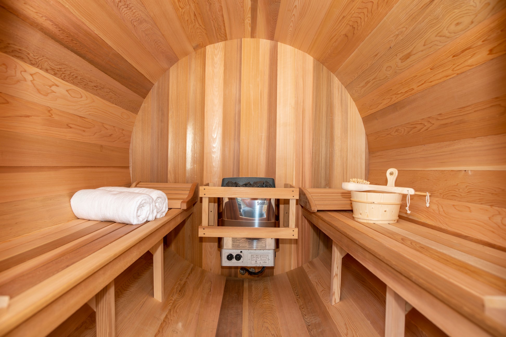 Red Cedar Barrel Sauna