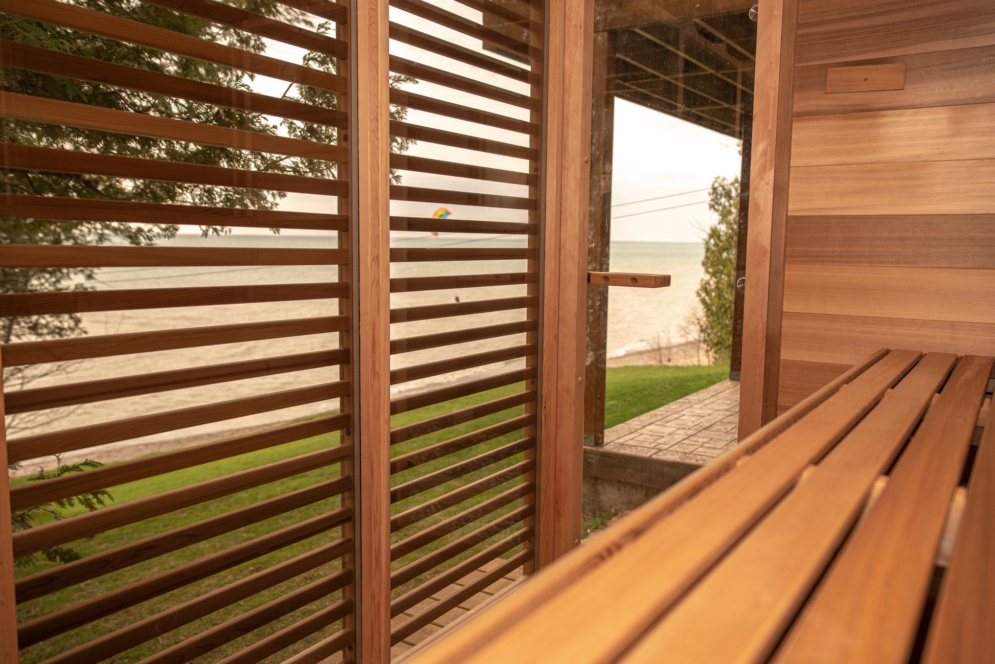 Pure cube 580 sauna interior
