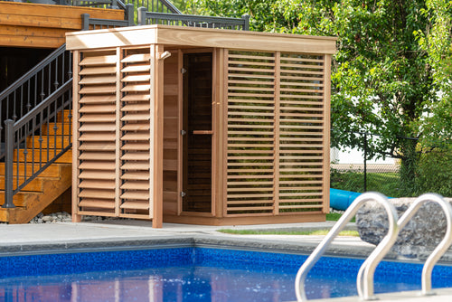 5x8 Cube Sauna With Shower