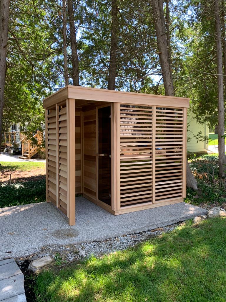 Pure cube 580 sauna with shower
