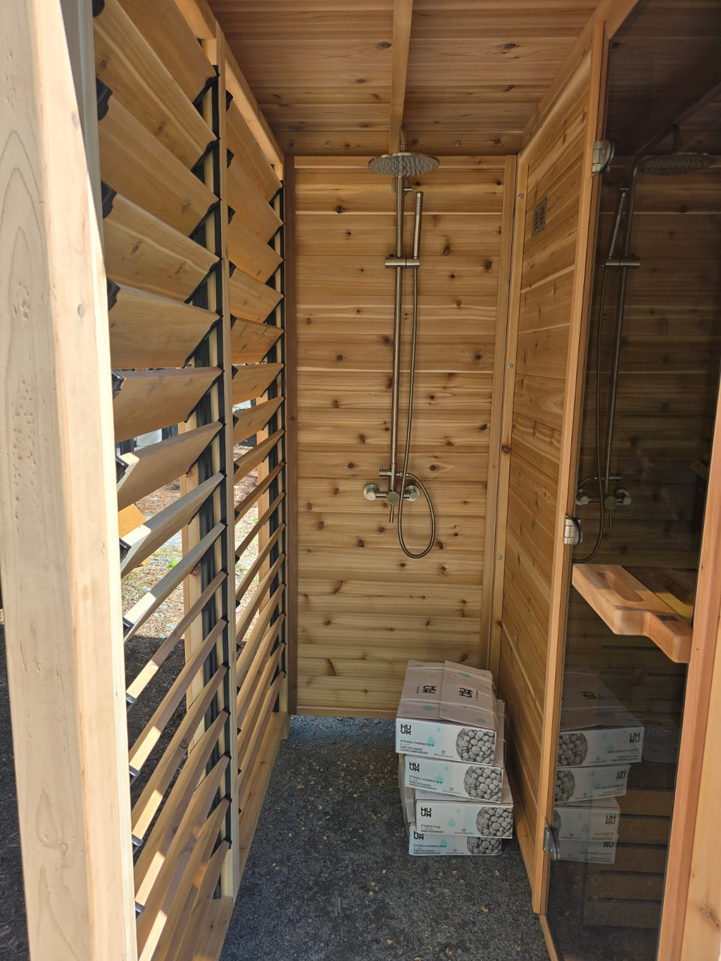 Pure cube 580 sauna shower