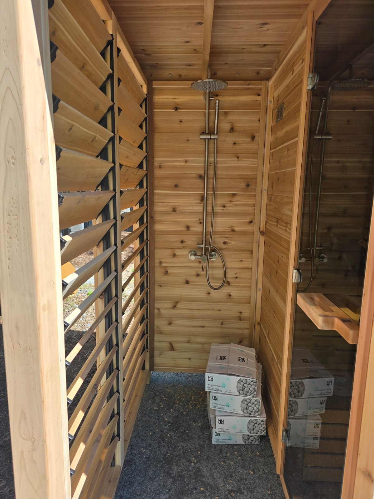 Pure cube 580 sauna shower