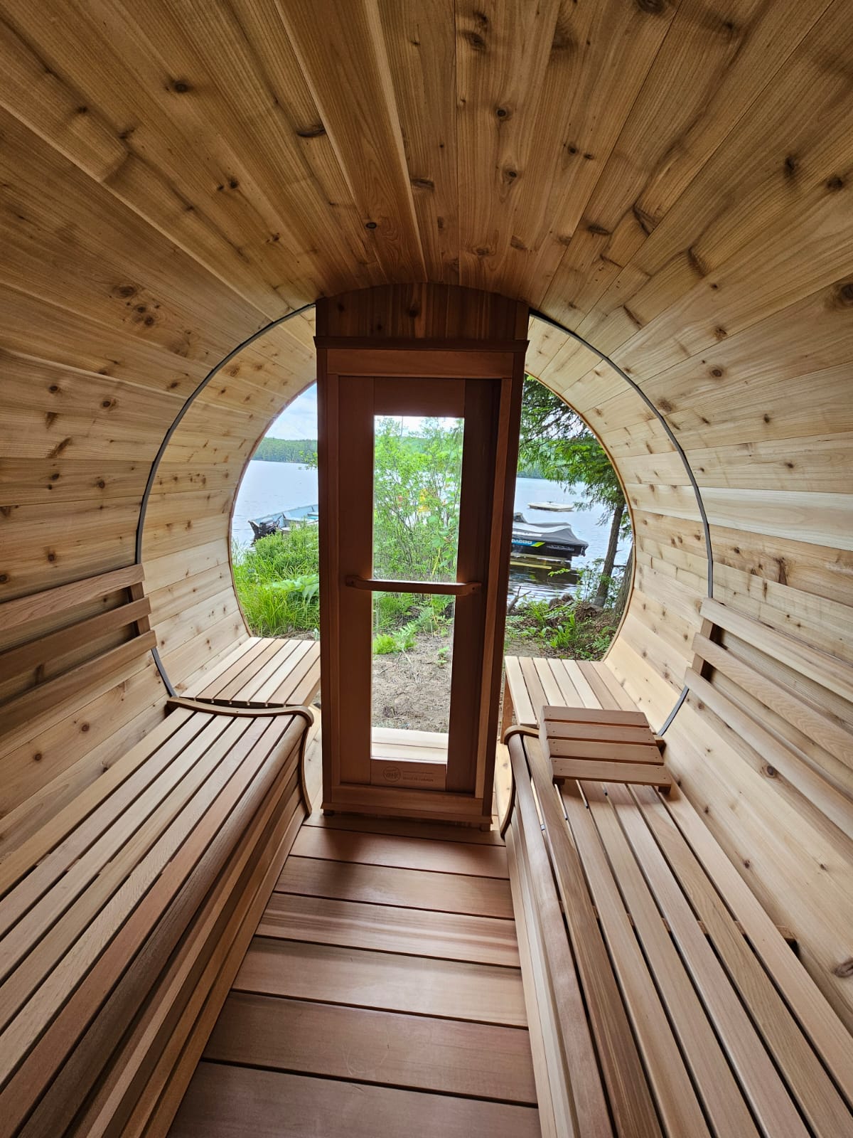 Red Cedar Barrel Sauna
