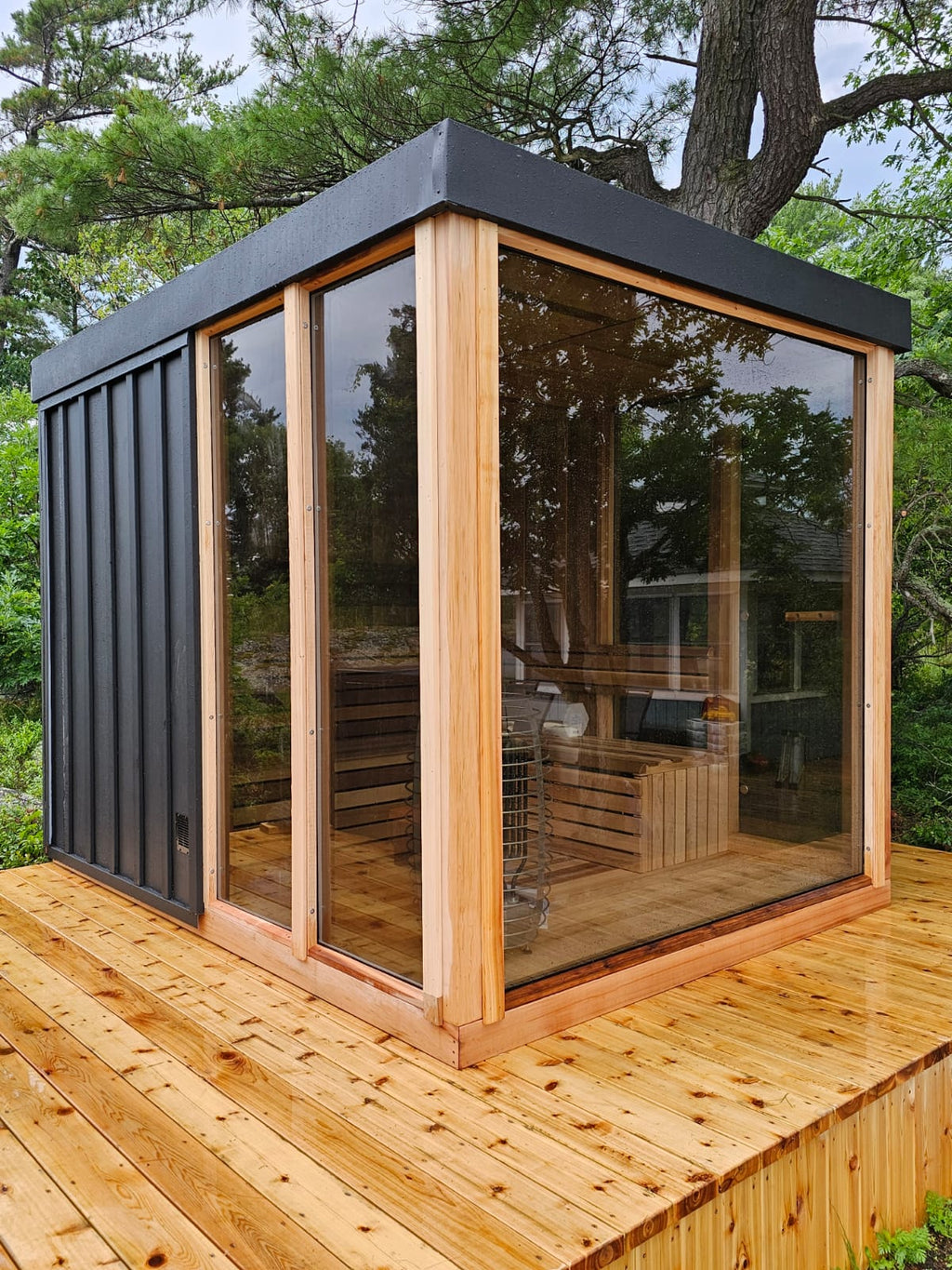 Orion Sauna glass view
