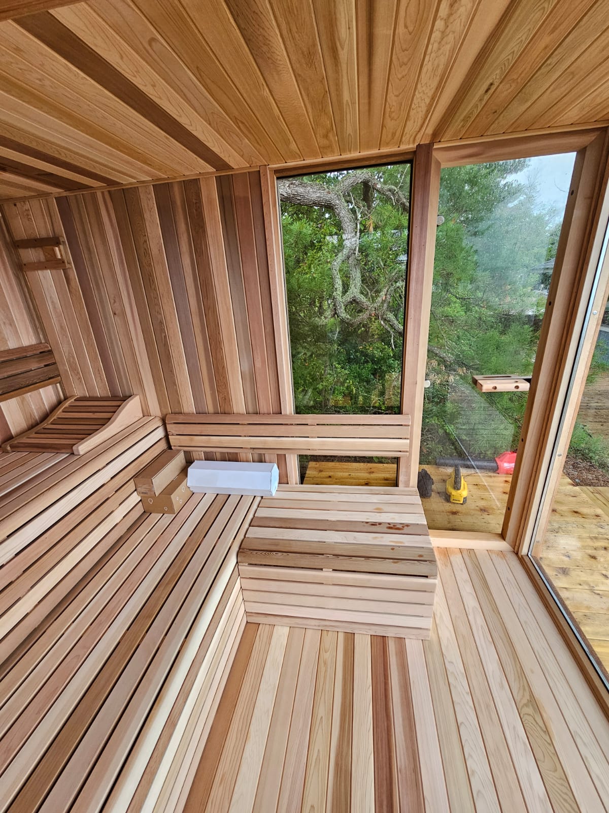 Orion Sauna interior view