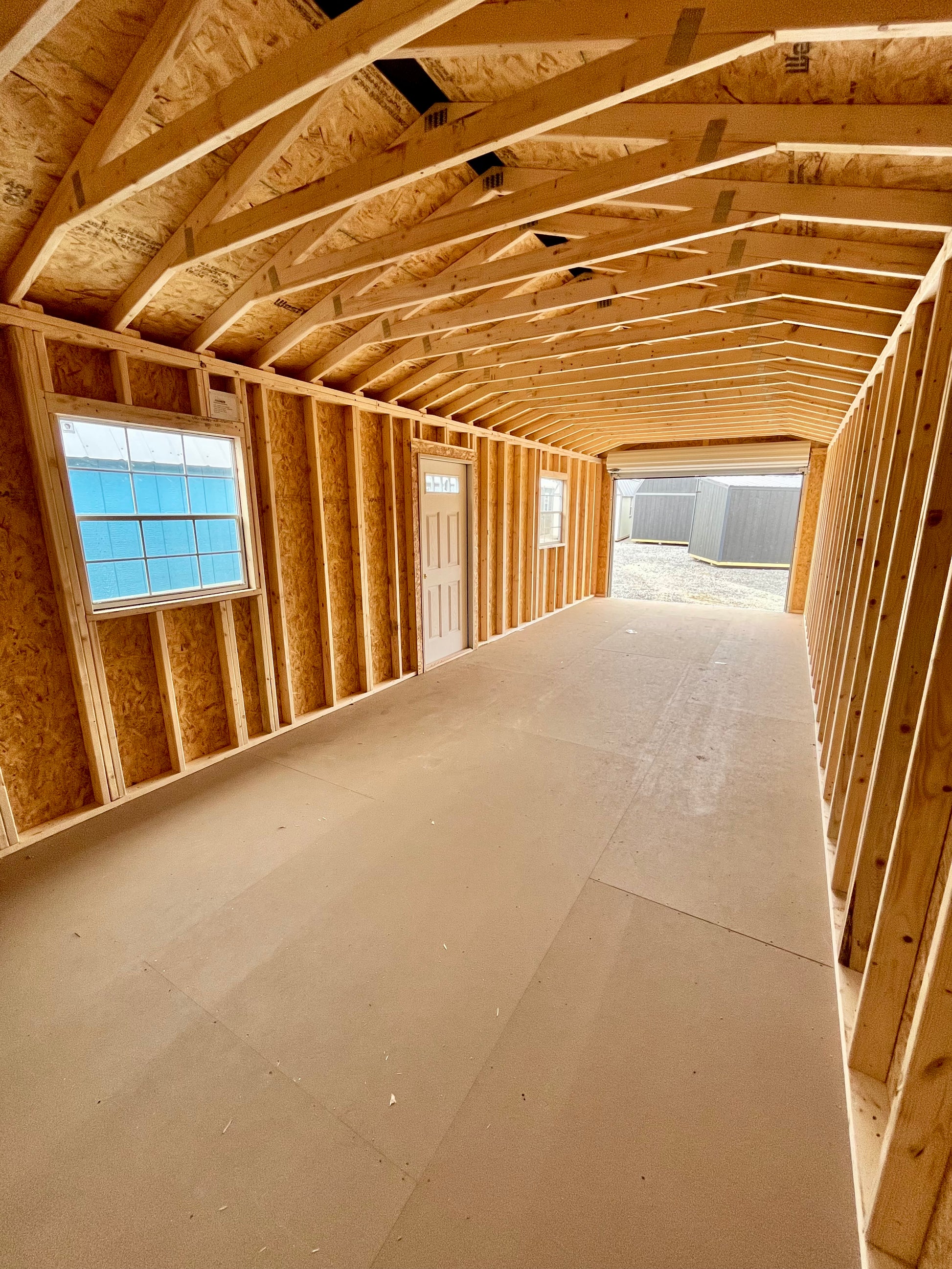 portable garage shed inside layout