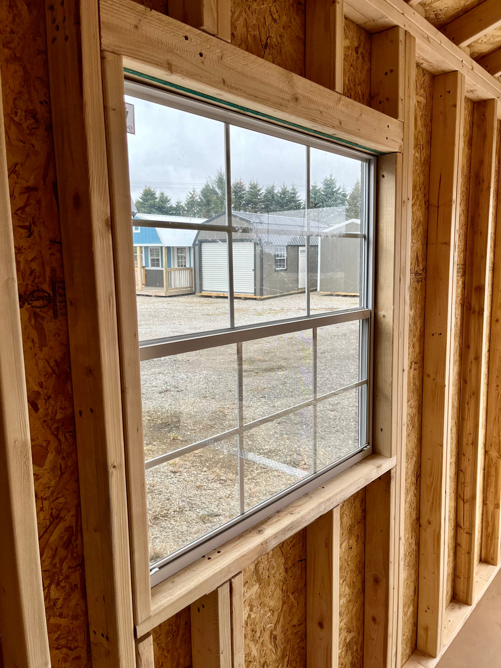 portable garage shed 3x3 window
