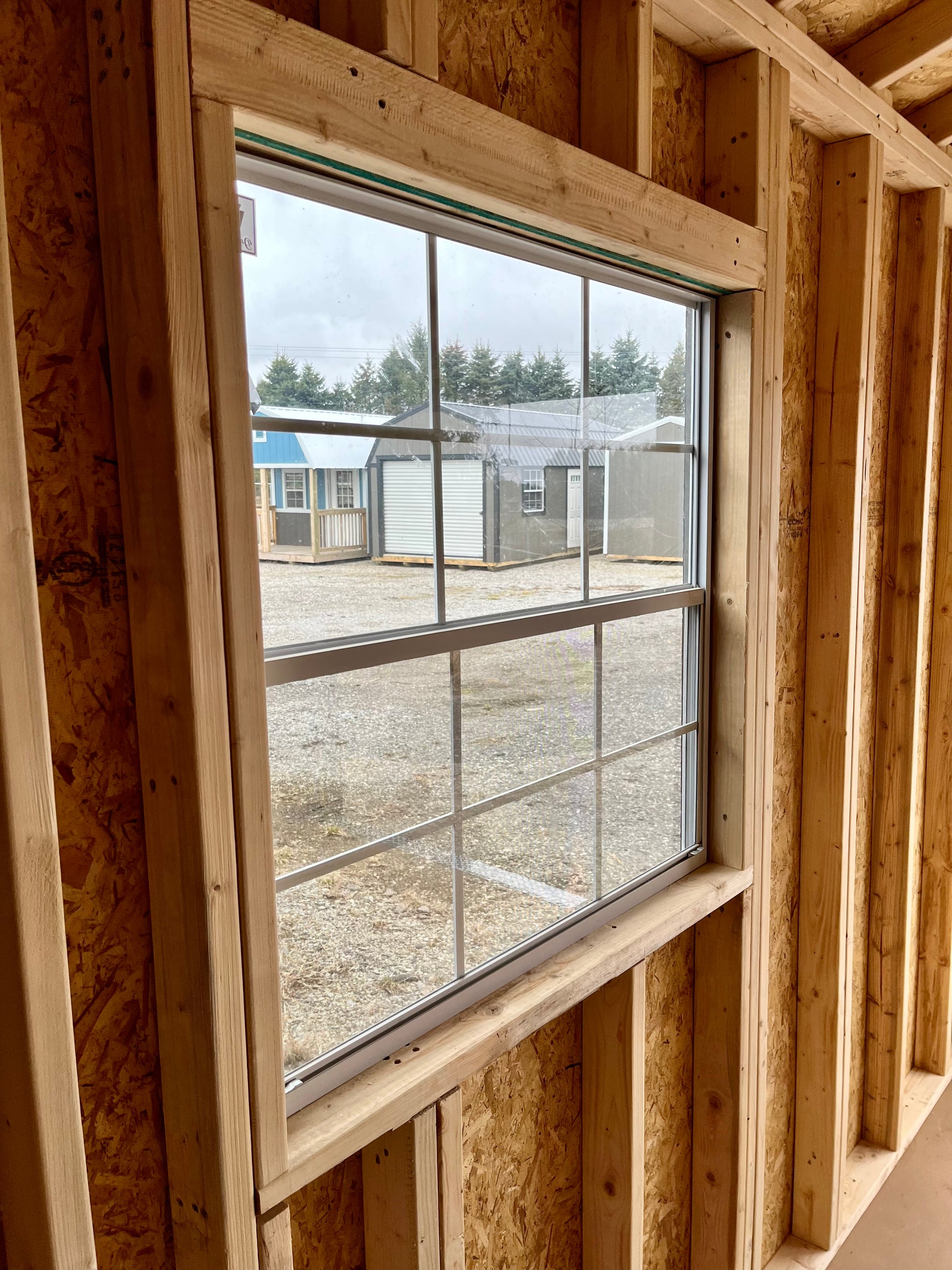 portable garage shed 3x3 window