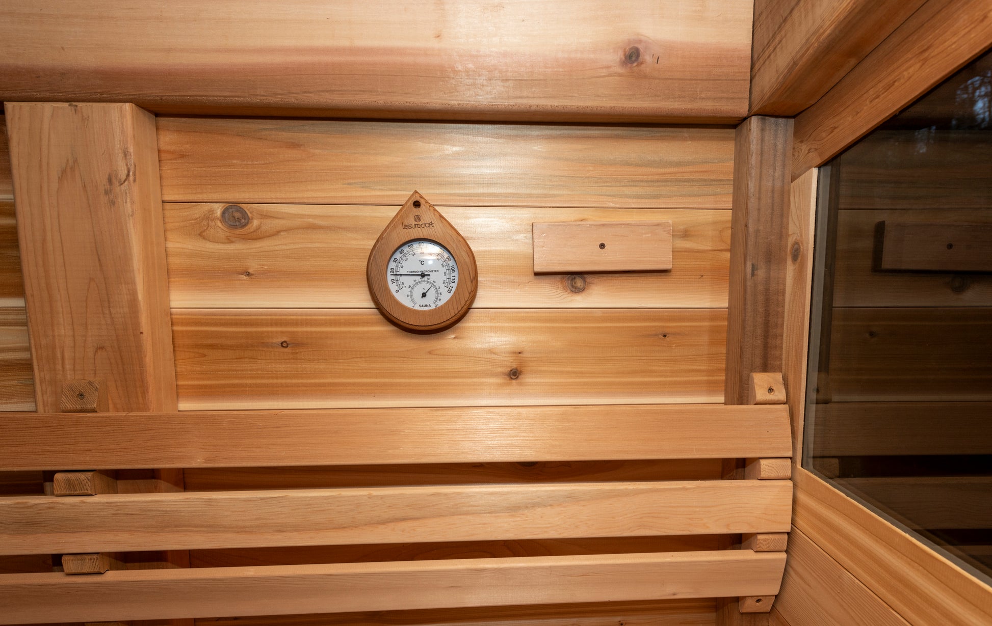 Mountain view sauna thermometer