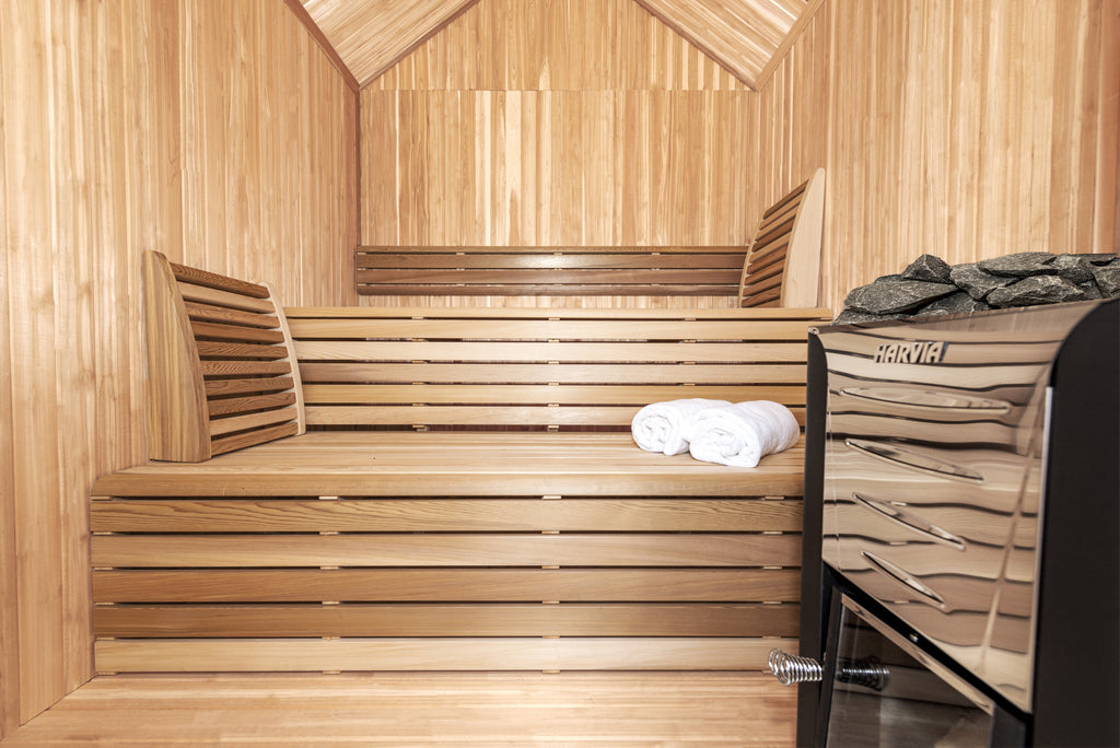 Hudson Sauna interior benches