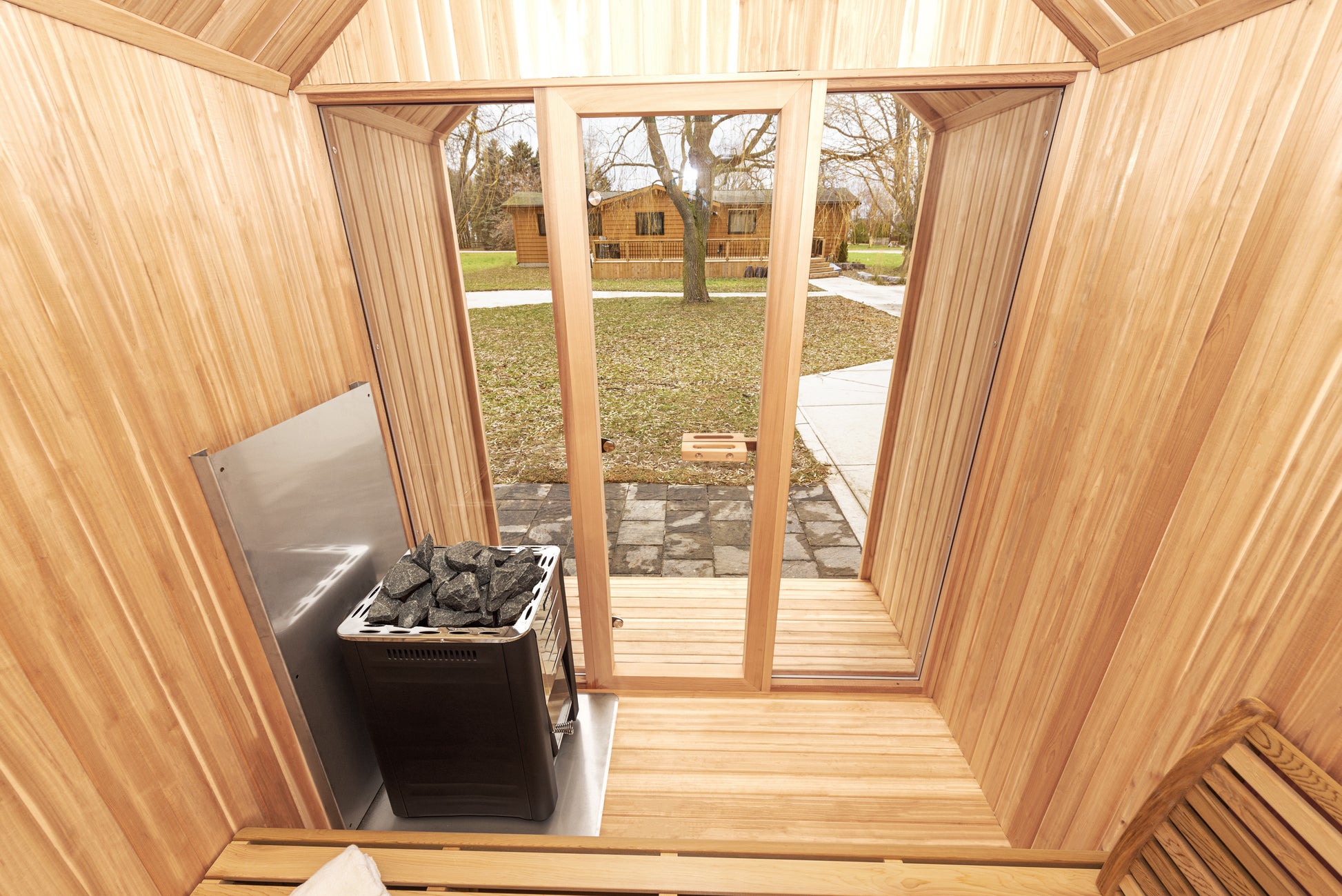 Hudson Sauna interior view