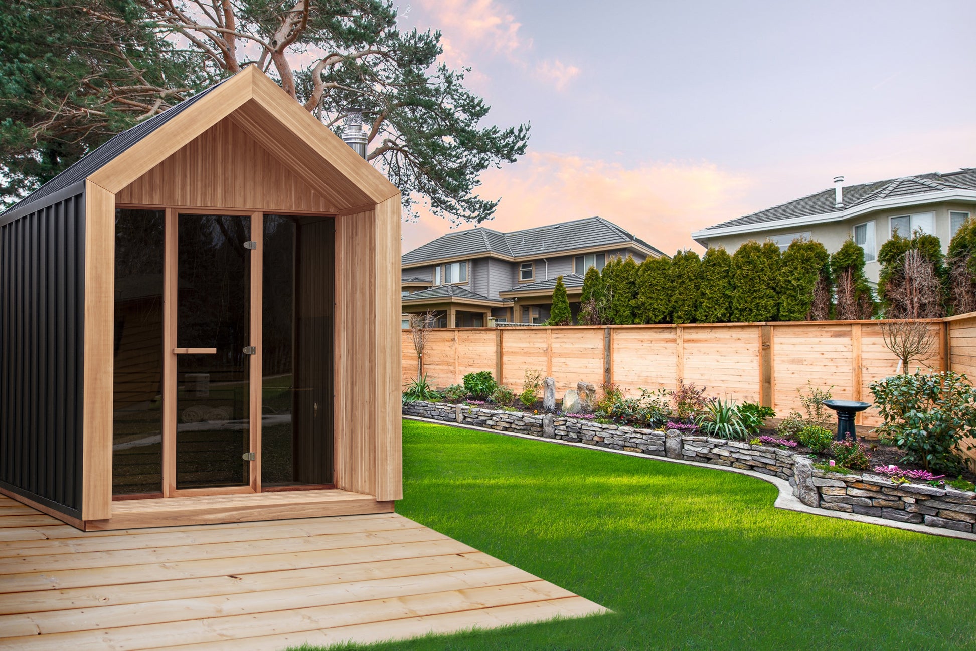 Hudson Sauna Front Glass