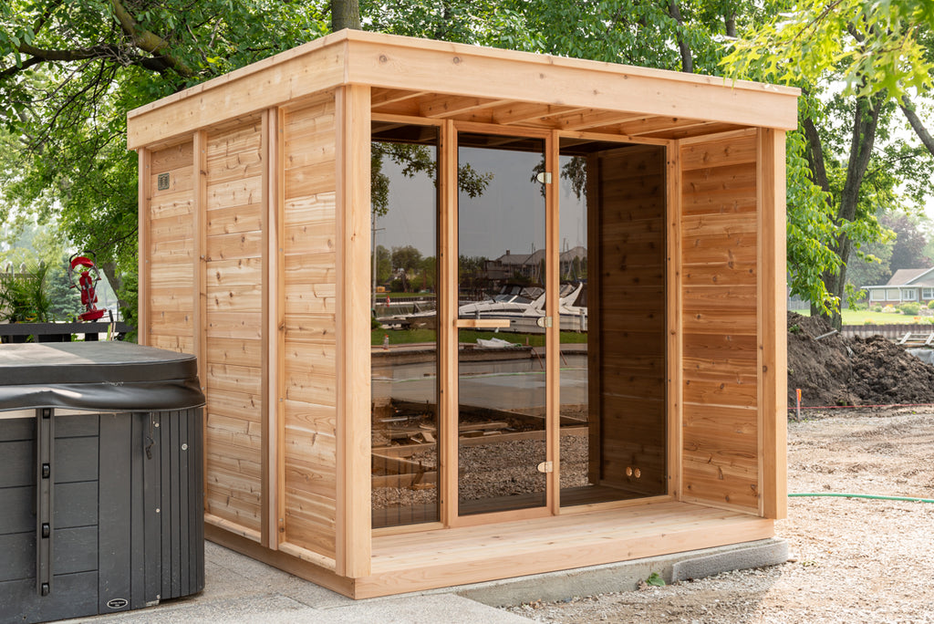 6x7 Cube Sauna With Porch