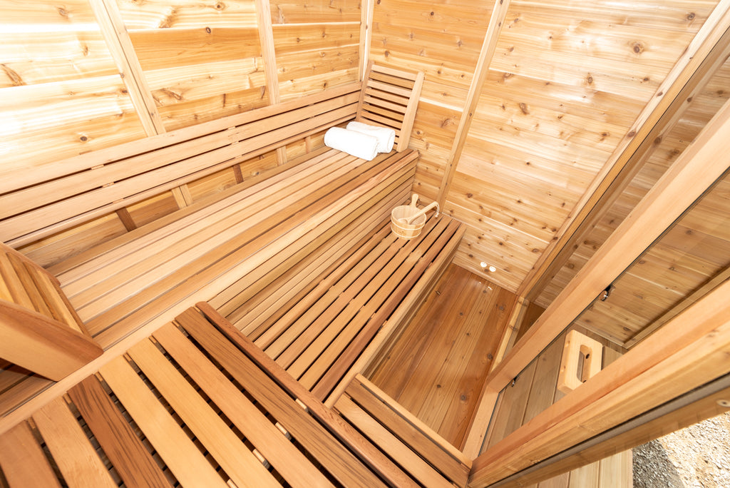 6x7 Cube Sauna With Porch