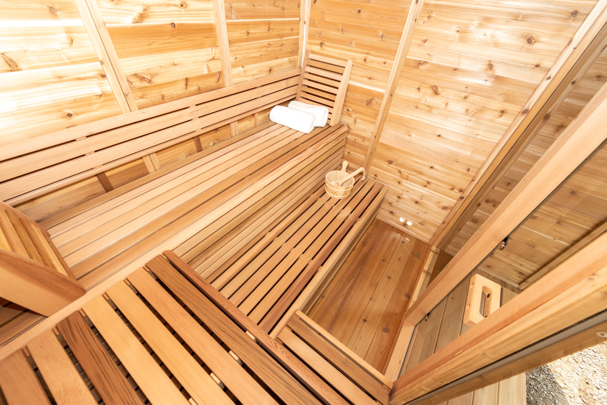 6x7 Cube Sauna With Porch