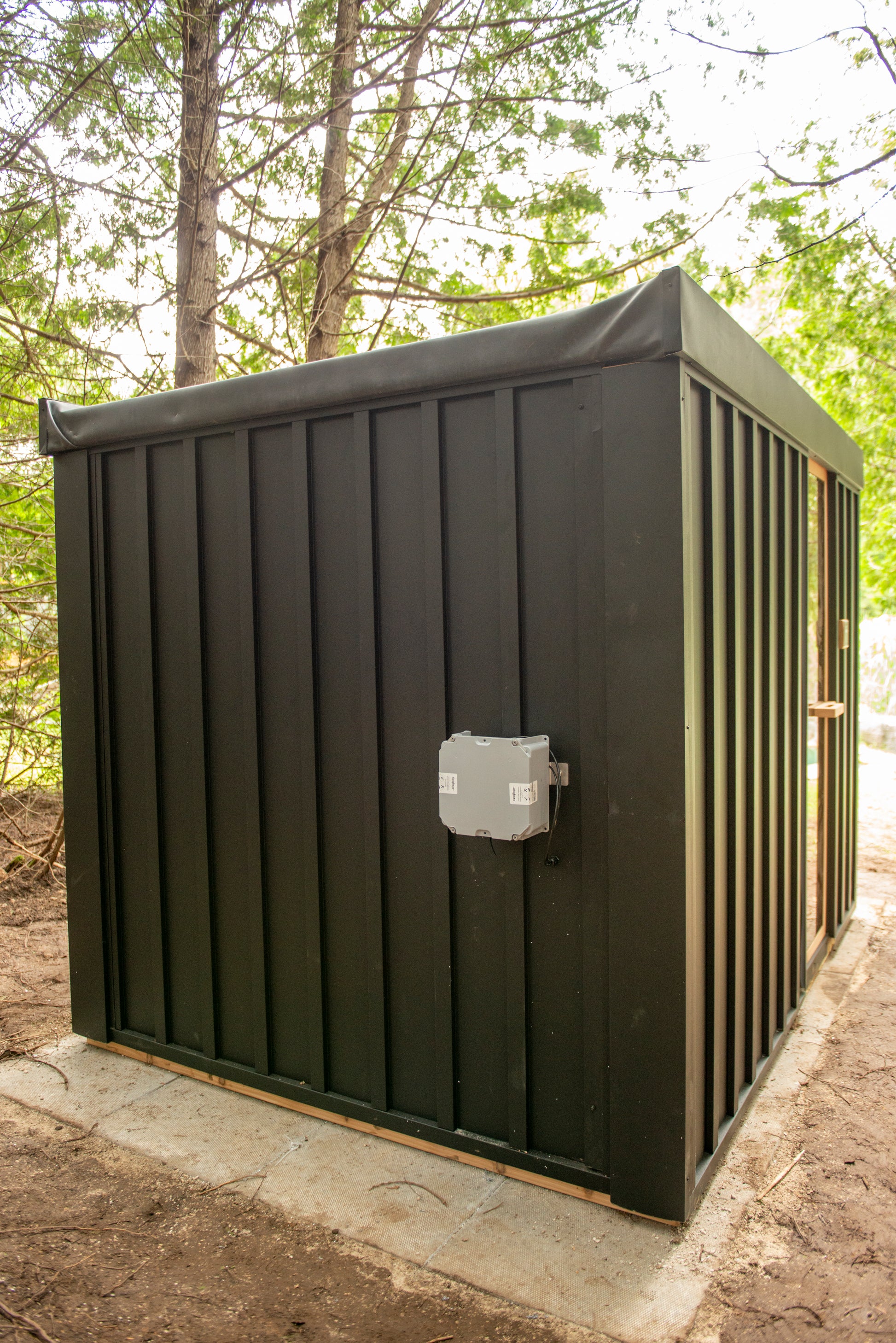 Back of Neptune Sauna
