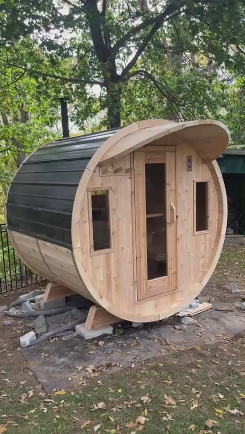 White Cedar Barrel Sauna